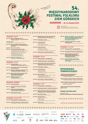 Rozpoczął się 54. Międzynarodowy Festiwal Folkloru Ziem Górskich!